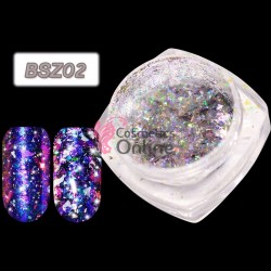 Fulgi de gheata Aurora Charm Chameleon Gradient de unghii Cod BSZ02